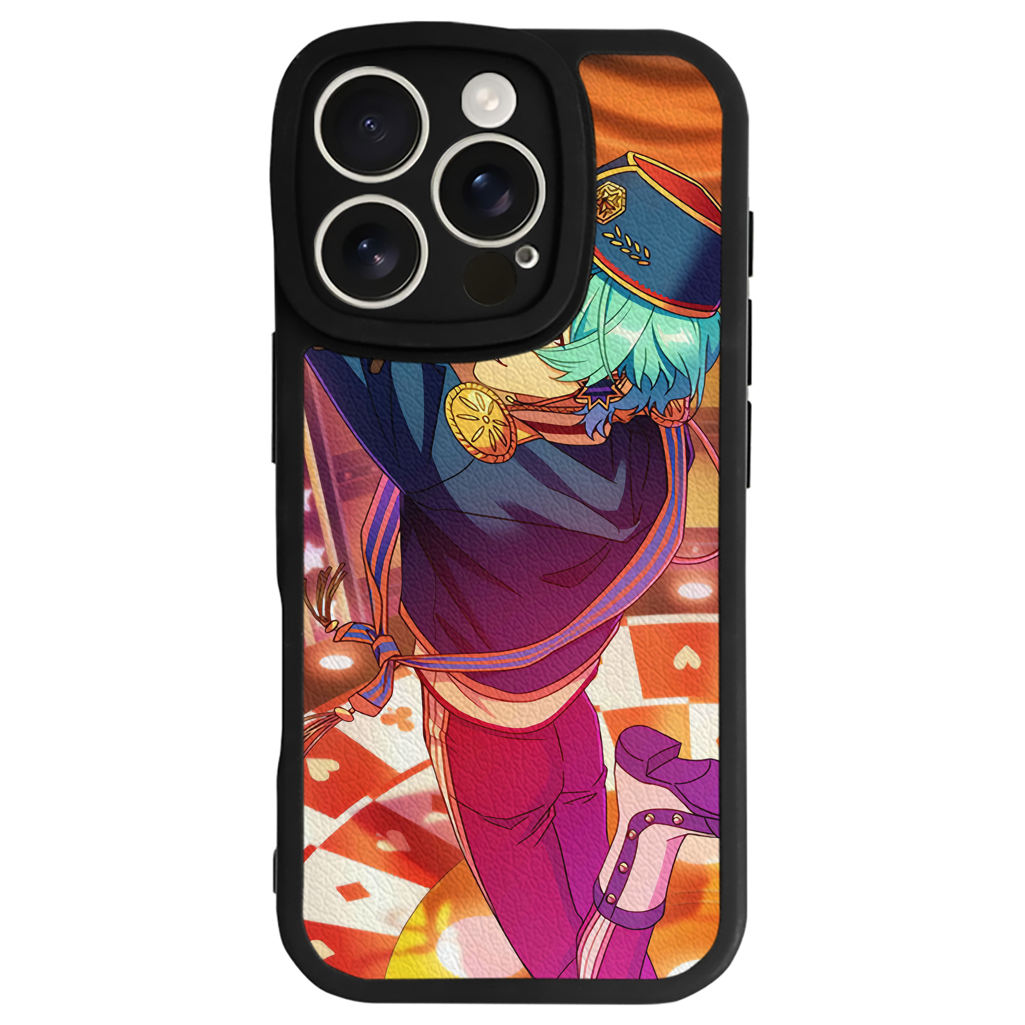 （画像用） あんさんぶるスターズ! Ensemble Stars 【iPhone 16シリーズ対応】シリコンスマホケース（レザー調） 材質：シリコン